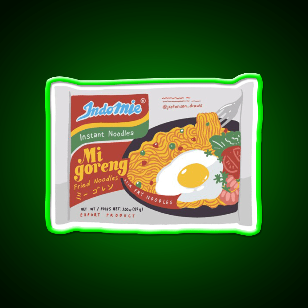 Mie Goreng Indomie Snack Food Led Neon Sign Rgb Color - Shineneon