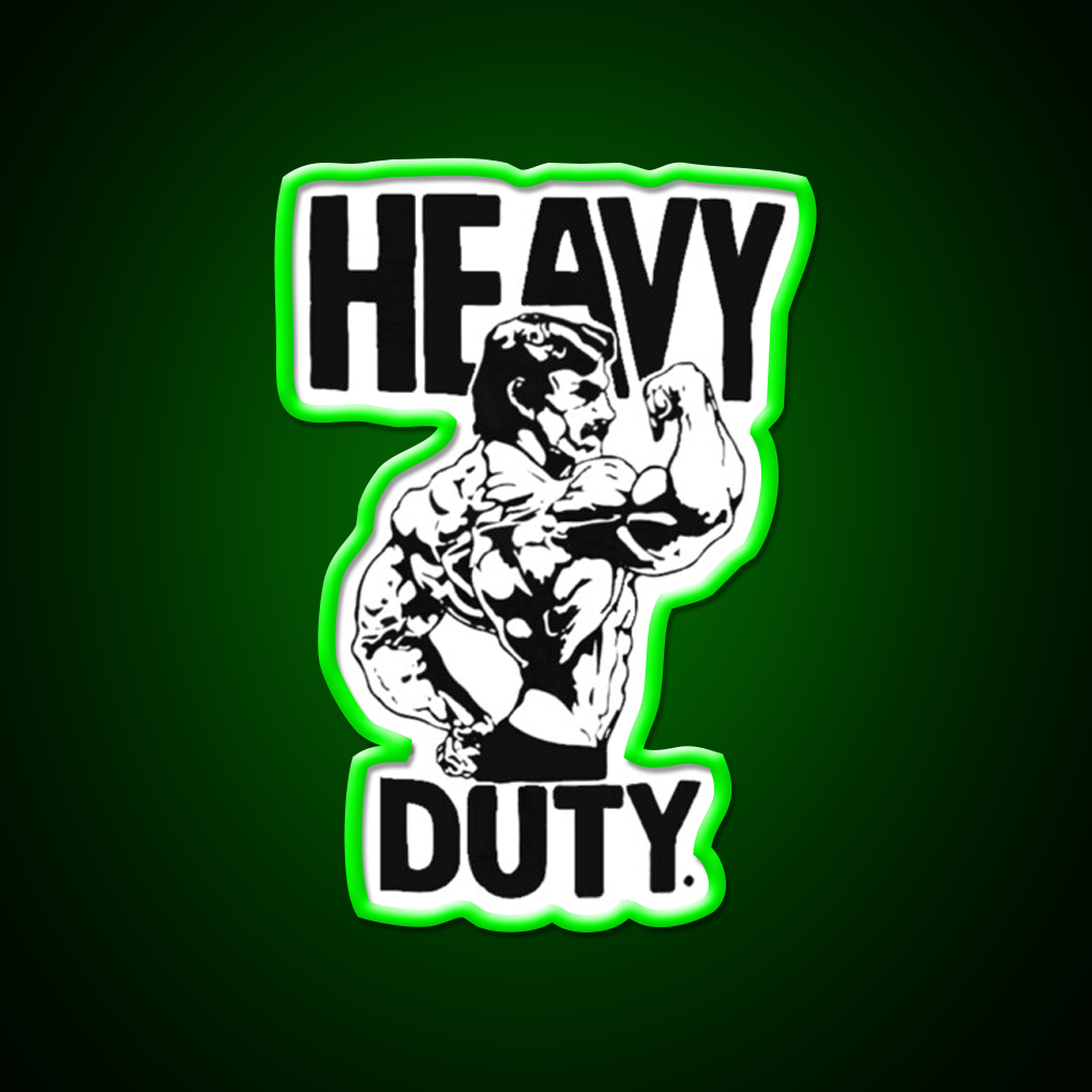 Mike Mentzer Heavy Duty Logo Gym Fitness Led Neon Sign Rgb Color