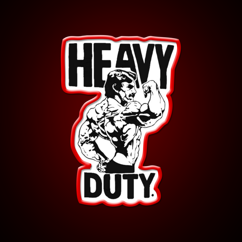 Mike Mentzer Heavy Duty Logo Gym Fitness Led Neon Sign Rgb Color