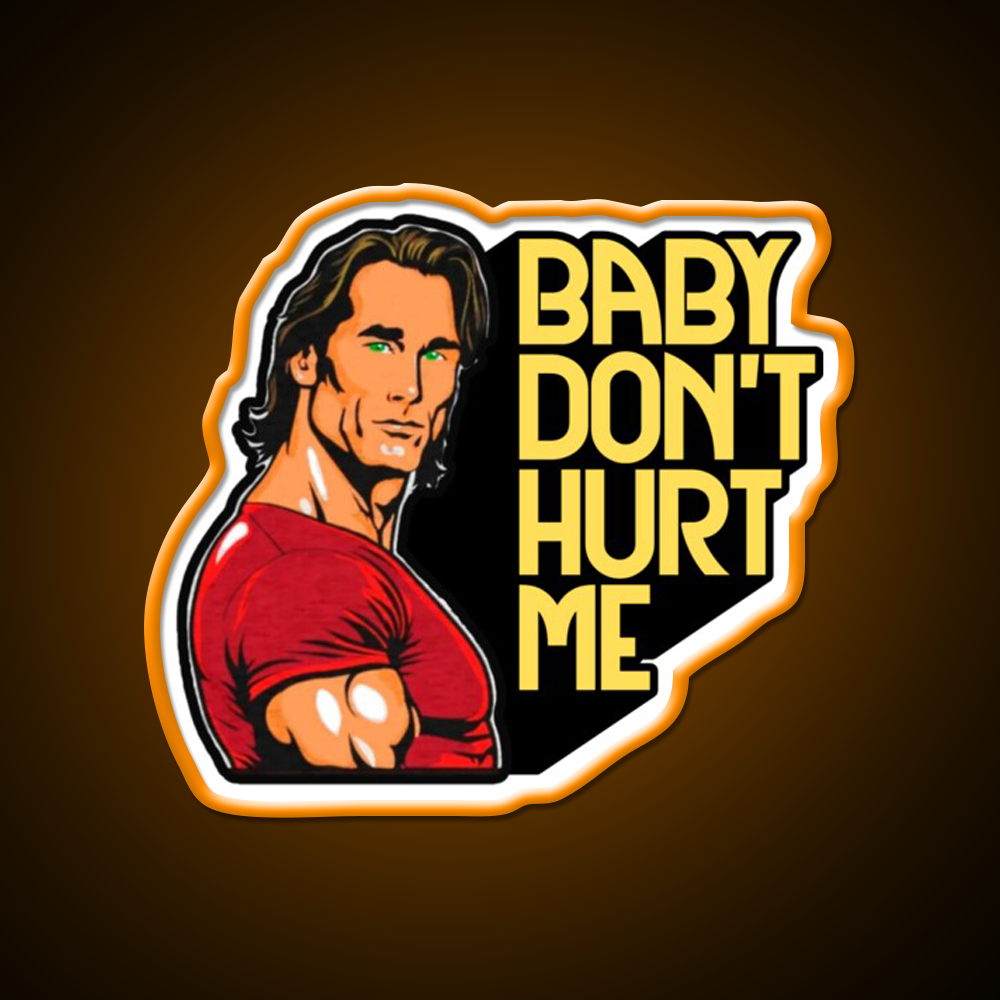Mike Ohearn Meme Baby Dont Hurt Me Gym Fitness Led Neon Sign Rgb Color