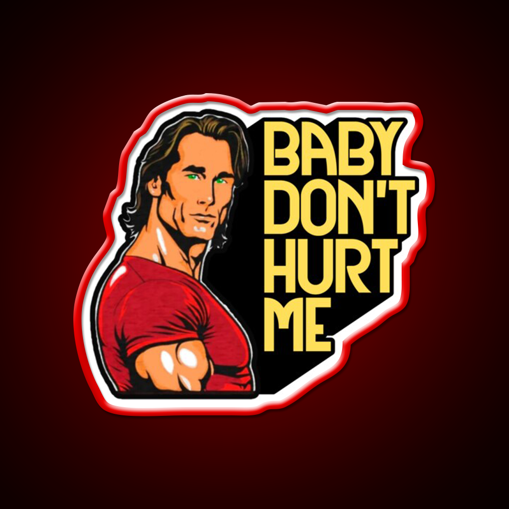Mike Ohearn Meme Baby Dont Hurt Me Gym Fitness Led Neon Sign Rgb Color
