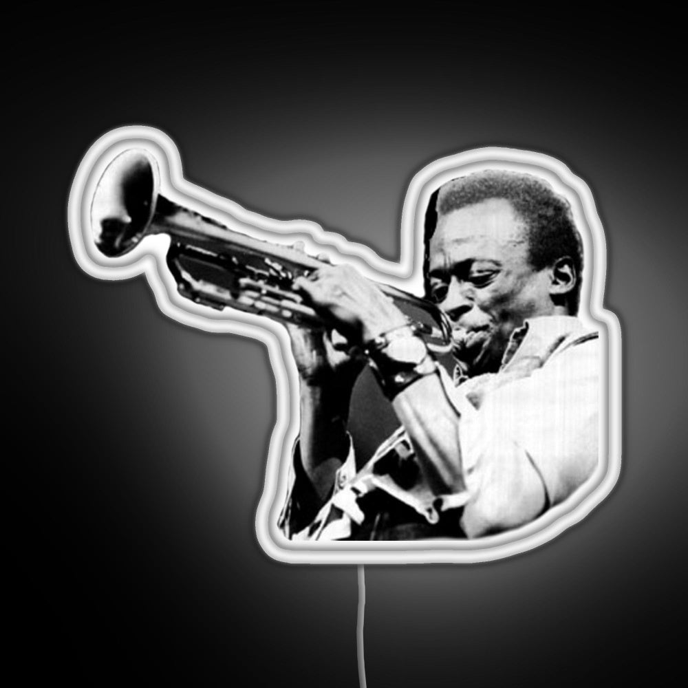 Miles Davis Rgb Neon Sign - Custom LED neon sign front view