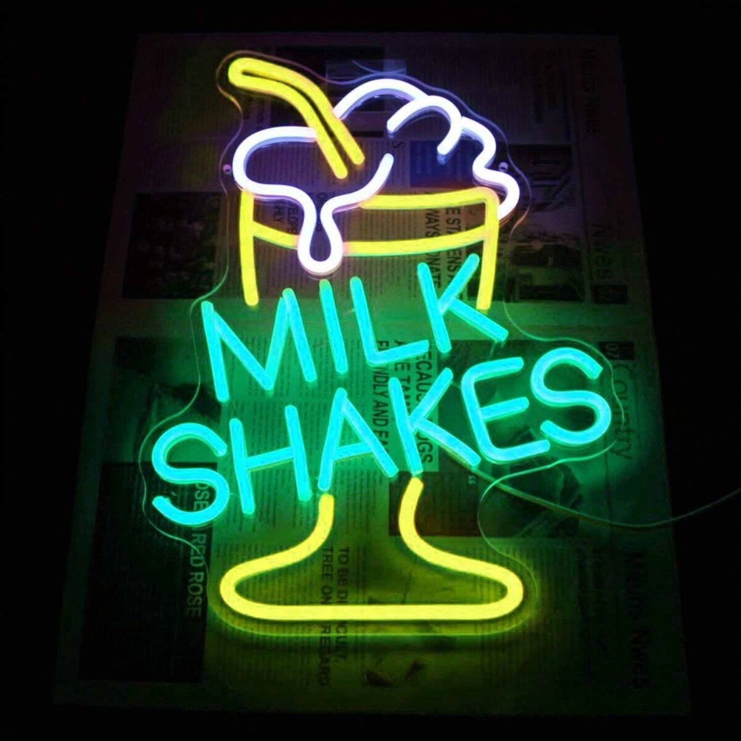 Milk Shakes Ice Cream Refreshing Neon Sign | Shineneon