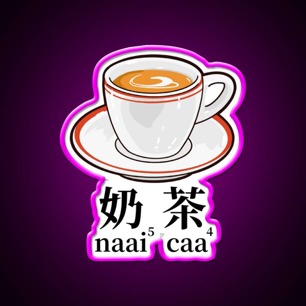 Milk Tea Hong Kong Drinks Led Neon Sign Chinese Food Rgb Color