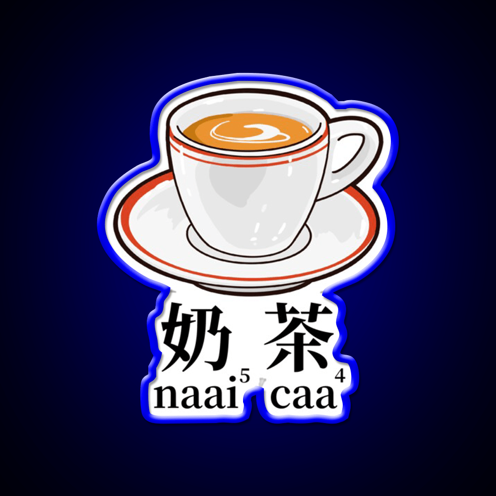Milk Tea Hong Kong Drinks Led Neon Sign Chinese Food Rgb Color - Shineneon