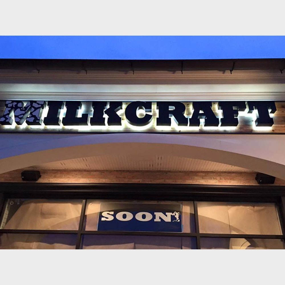 Milkcraft 3D Backlit Channel Letters Led Light Sign - Shineneon