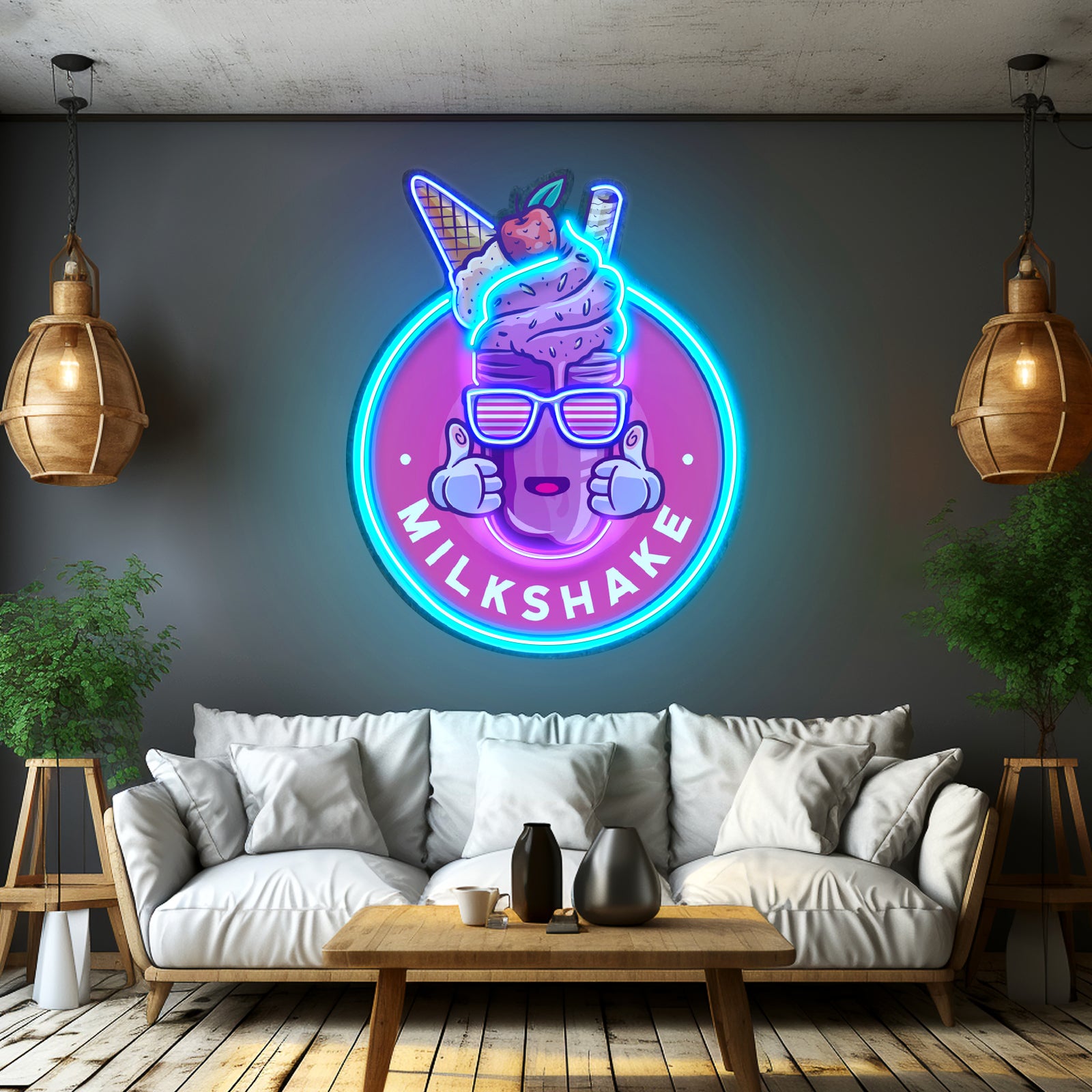 Minimalist Pua Hei Hei Artwork Neon Wall Signs