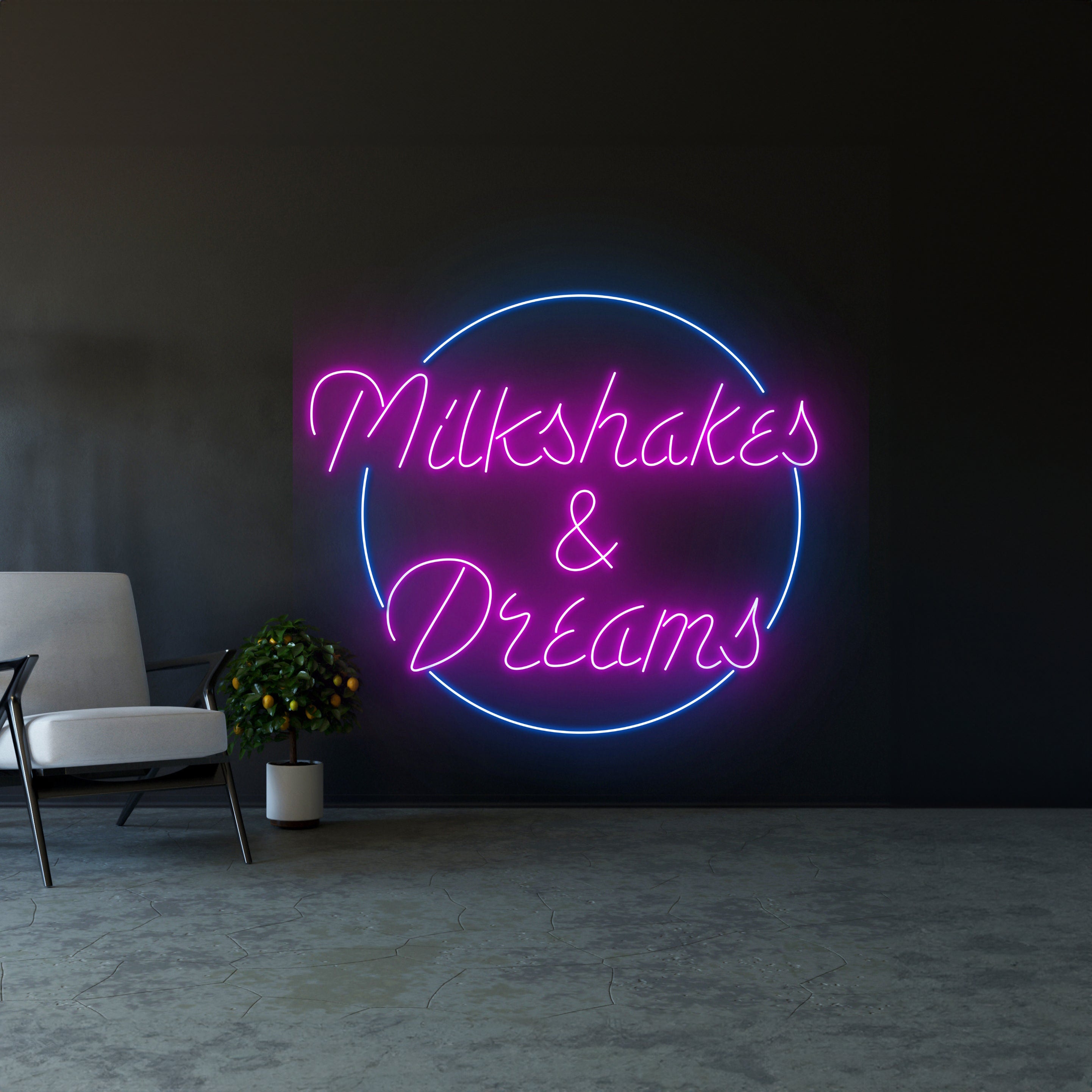 Milkshakes Dreams Neon Sign | Shineneon