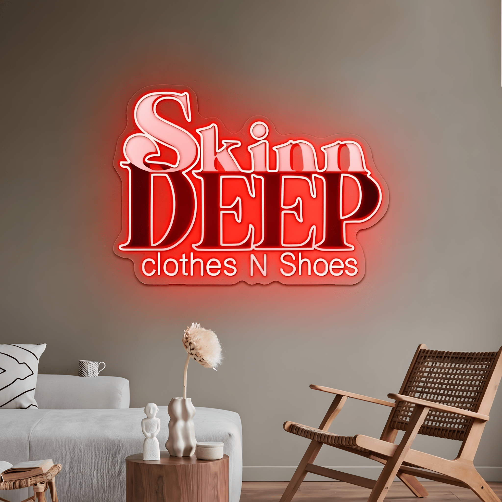 Miller's Skinn Deep Clothes N Shoes Custom Led UV Printed Neon Sign - Shineneon