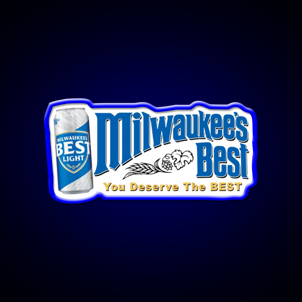 Milwaukees Light Beer Bar Decor Led Neon Sign Rgb Color
