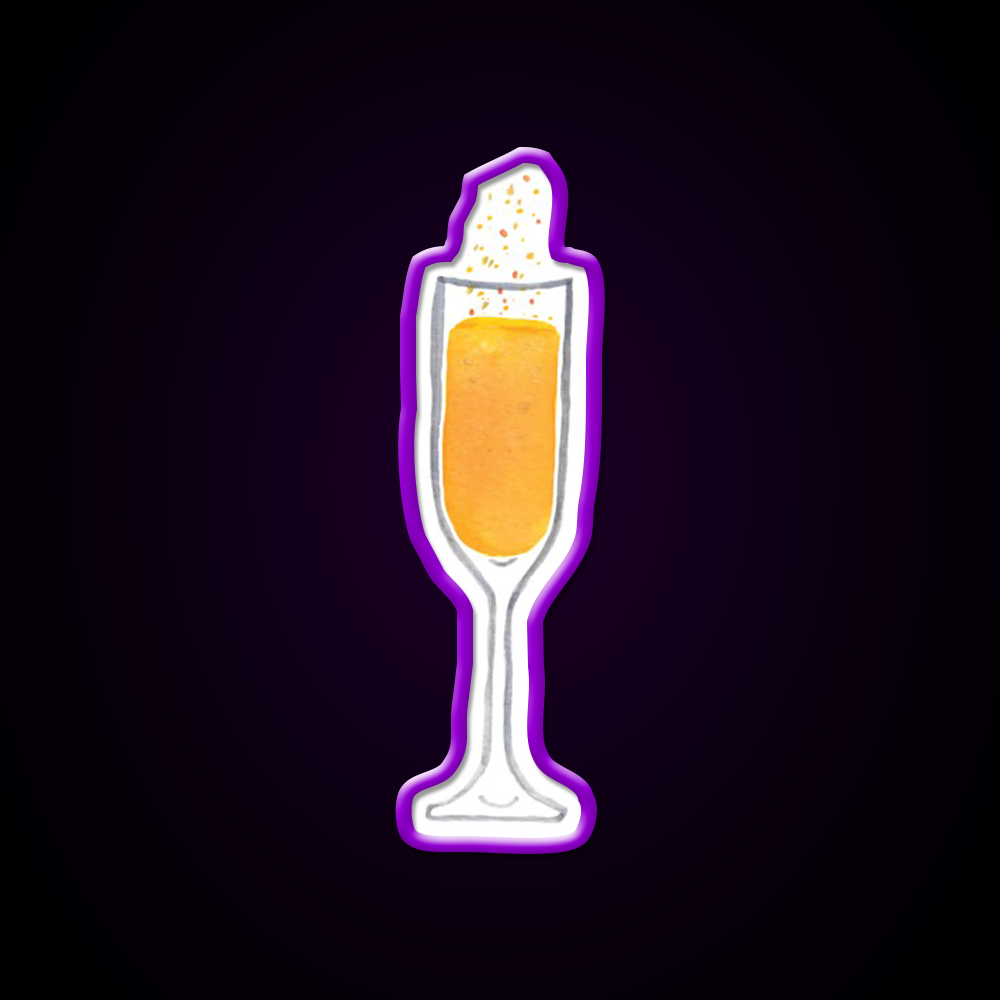 Mimosa Drink Cocktail Bar Decor Led Neon Sign Rgb Color - LED neon sign view 9