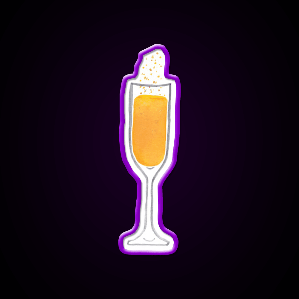 Mimosa Drink Cocktail Bar Decor Led Neon Sign Rgb Color - Shineneon
