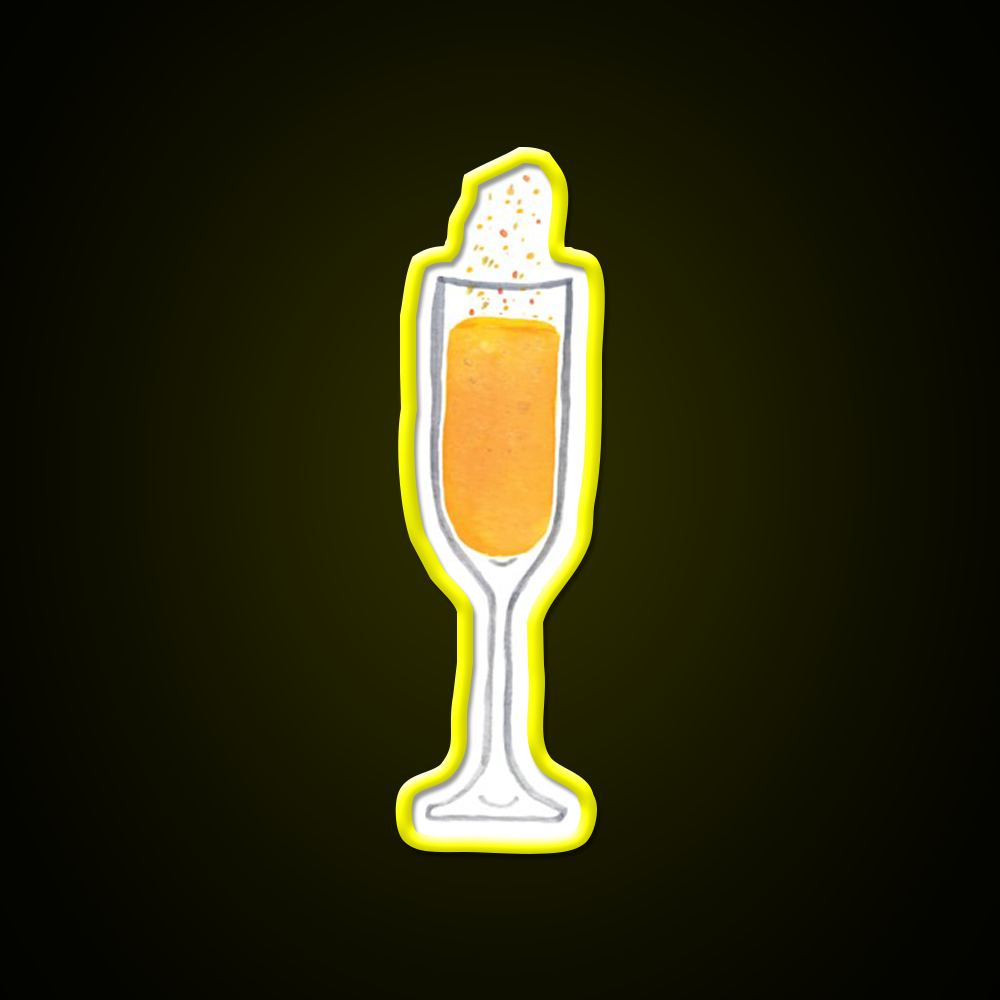 Mimosa Drink Cocktail Bar Decor Led Neon Sign Rgb Color - LED neon sign view 7
