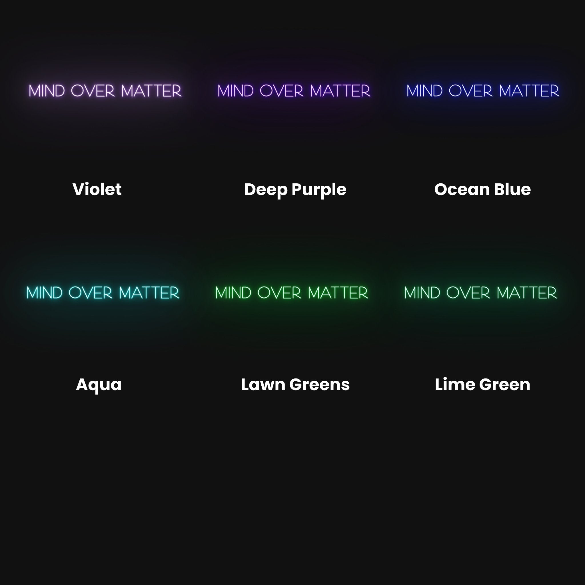 Mind Over Matter Led Neon Sign | Shineneon