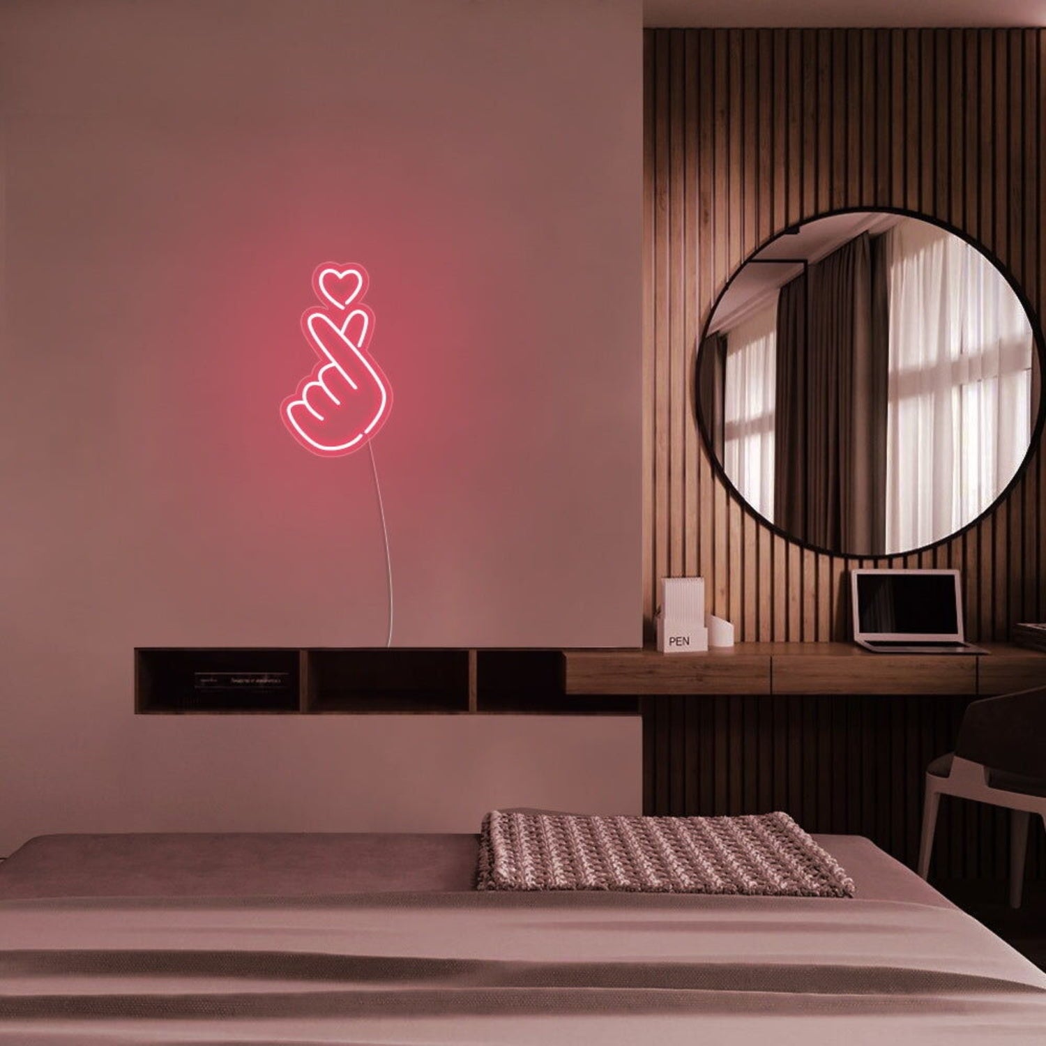 Mini Finger Heart Neon Sign | Shineneon