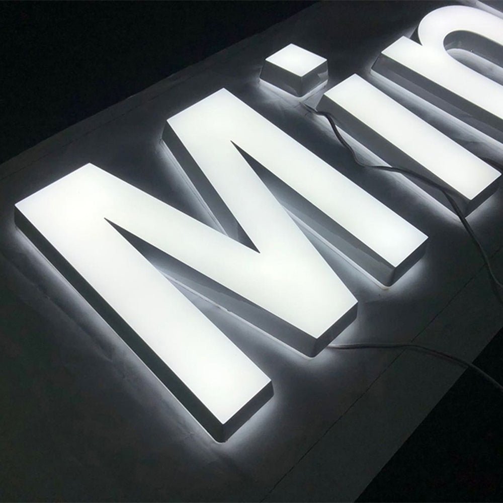 Mini Mart 3D Frontlit And Backlit Channel Letter Led Light Sign - Shineneon