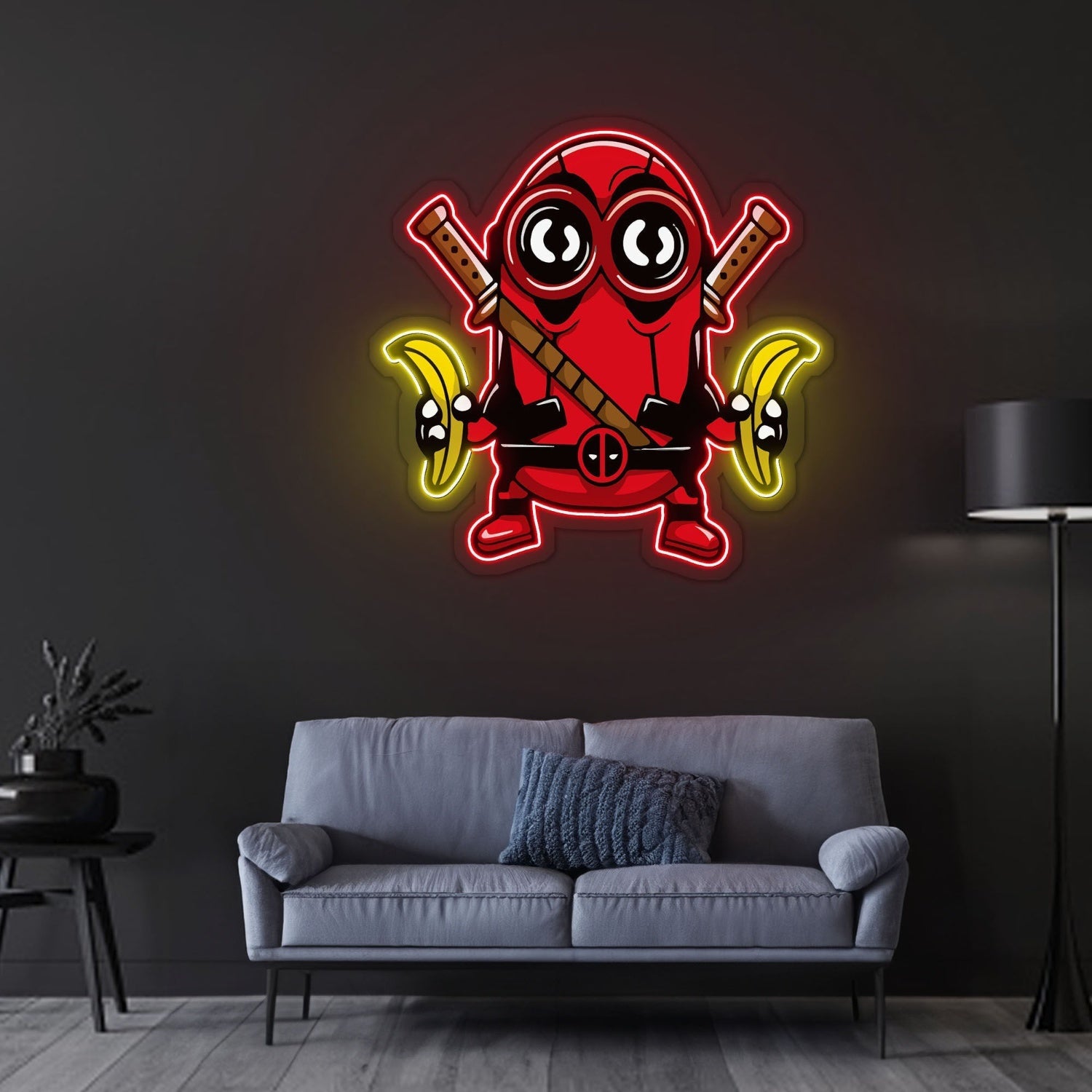 Minibanana Led Neon Sign X Acrylic Artwork - Shineneon