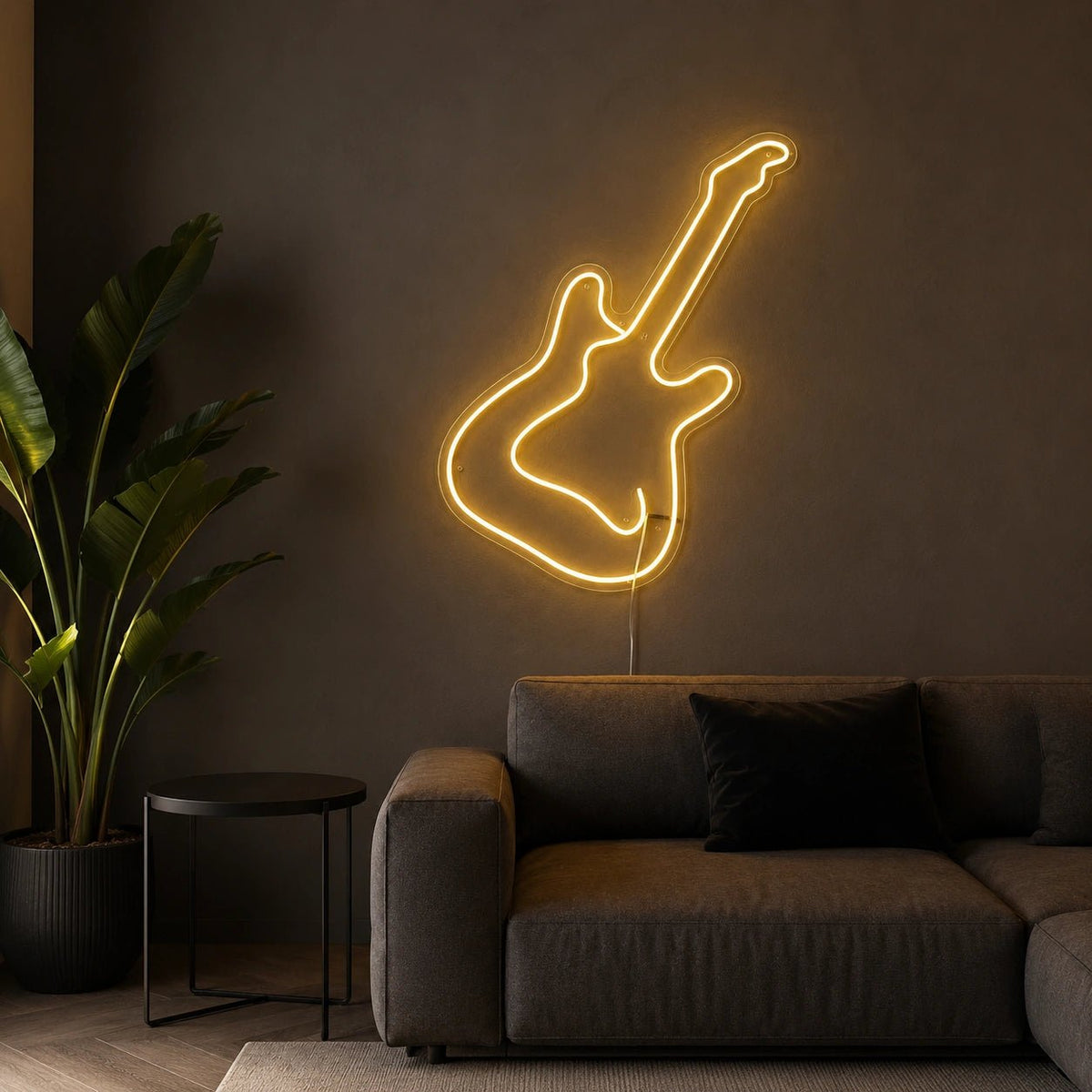Minimal Electric Guitar LED Neon Sign - Shineneon