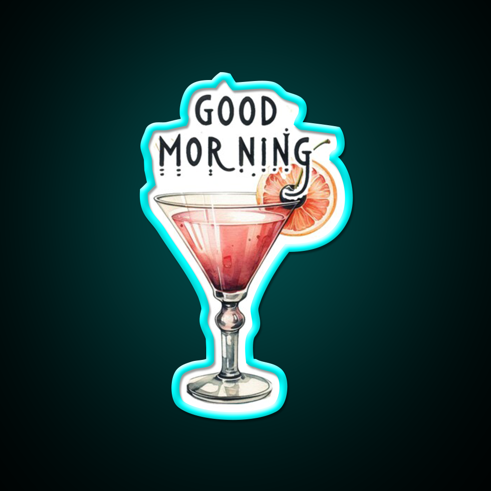 Minimalist Cocktail Bar Decor Led Neon Sign Rgb Color - Size and dimension reference