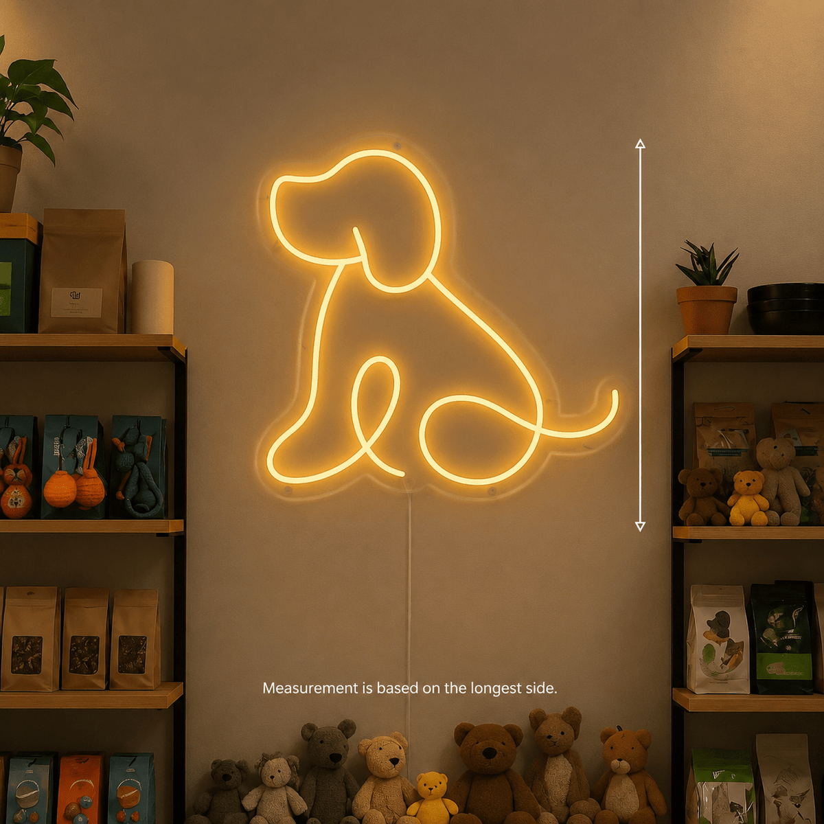 Minimalist Dog Outline LED Neon Sign - Shineneon