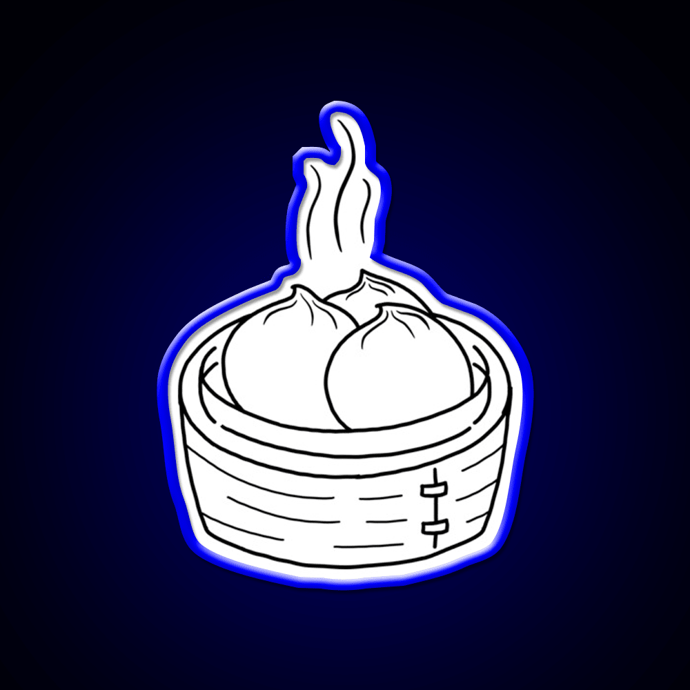 Minimalist Dumpling Led Neon Sign Chinese Food Rgb Color - Shineneon