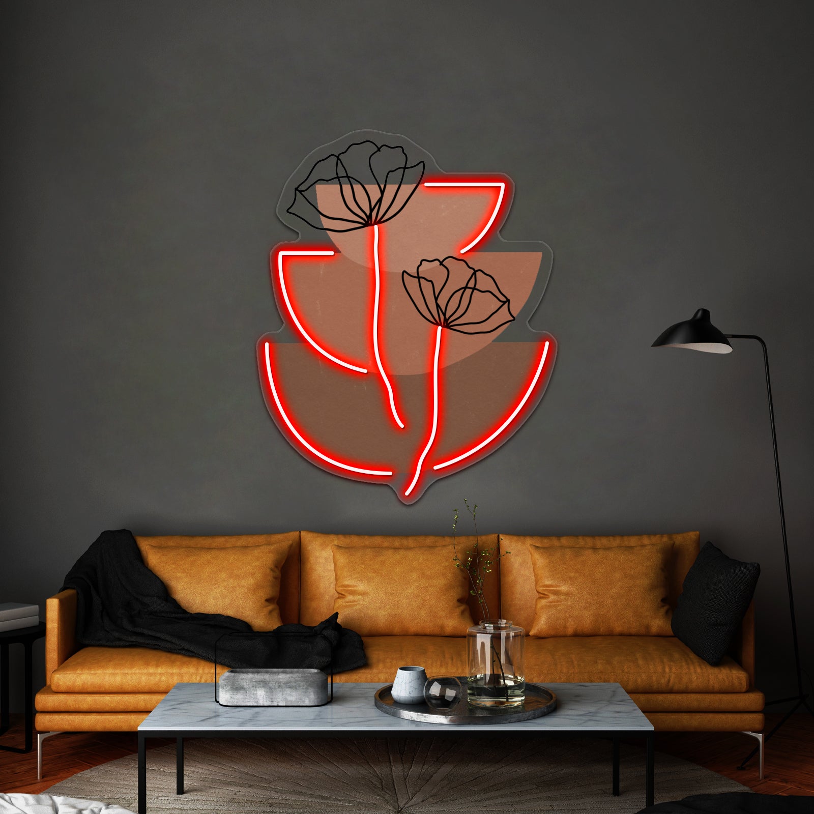 Minimalist Flower Wall Artwork Neon Signs | Shineneon