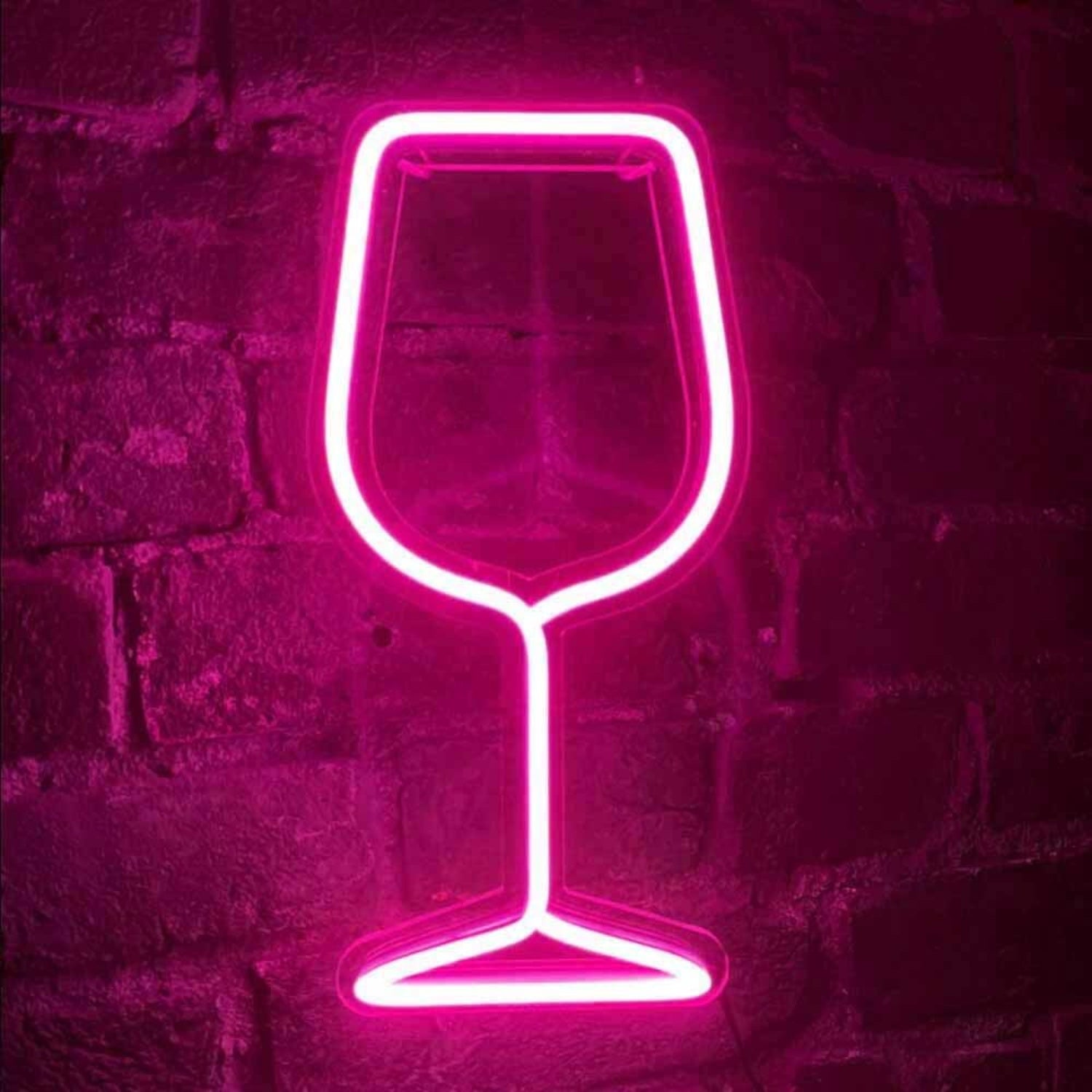 Minimalist Wine Glass Bar Led Neon Sign | Shineneon