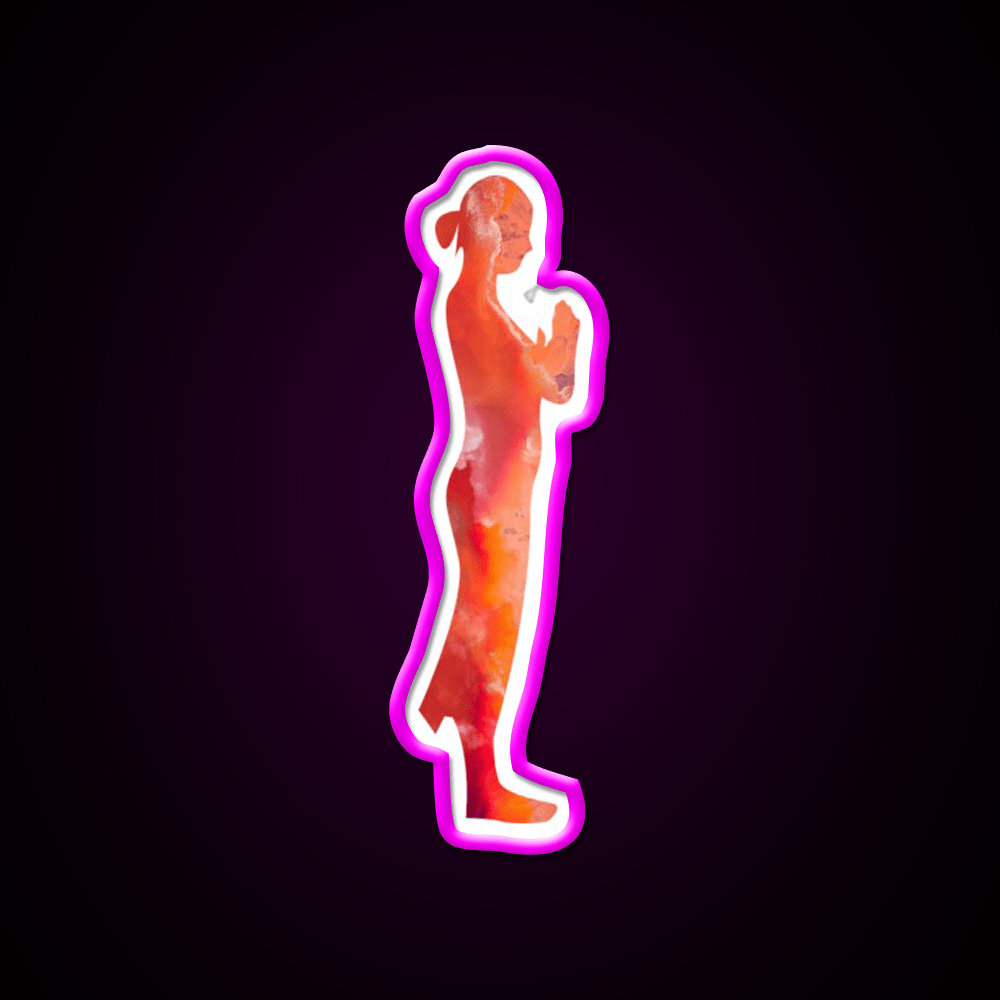 Minimalistic Yoga Illustration Yoga Led Neon Sign Rgb Color - Shineneon