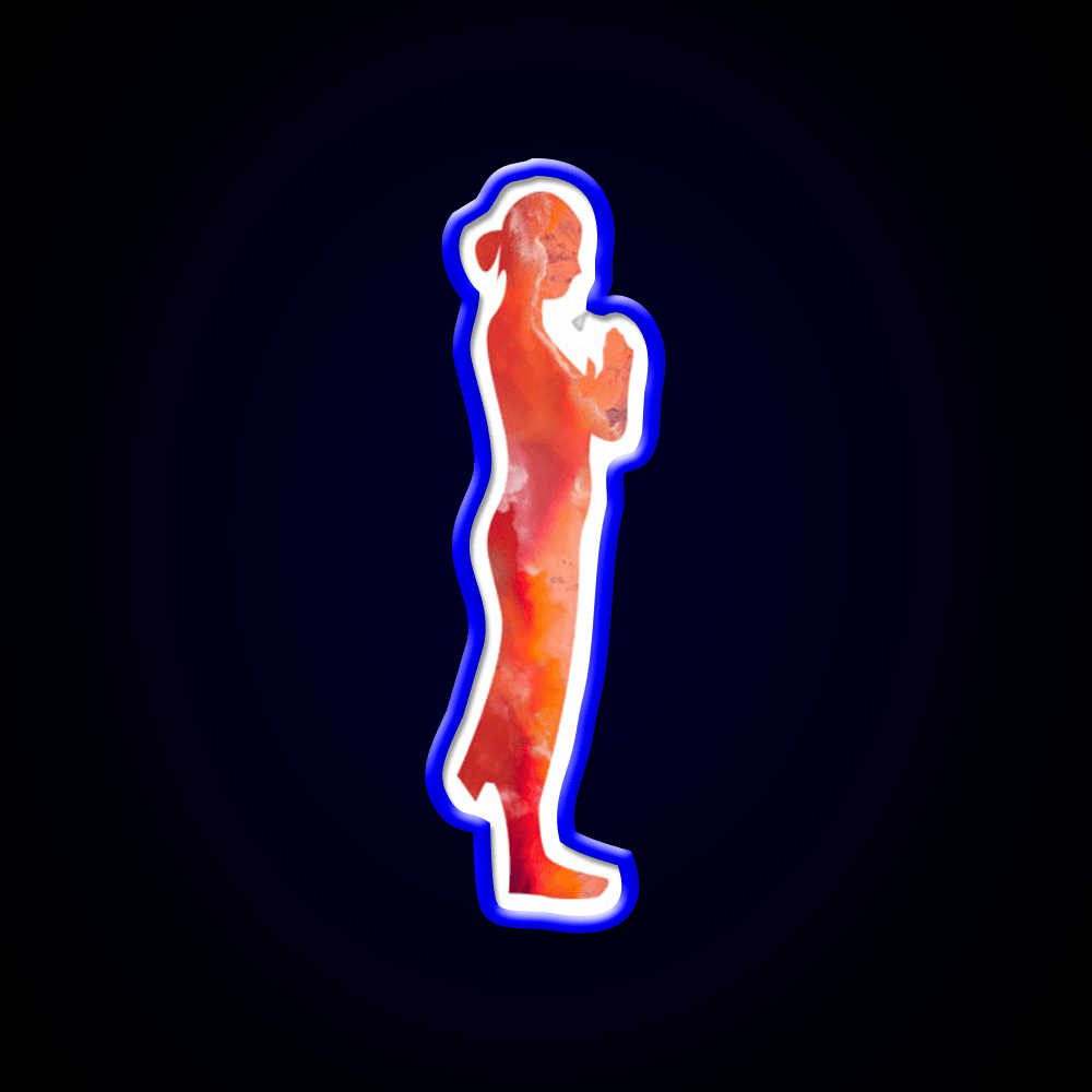 Minimalistic Yoga Illustration Yoga Led Neon Sign Rgb Color - Shineneon