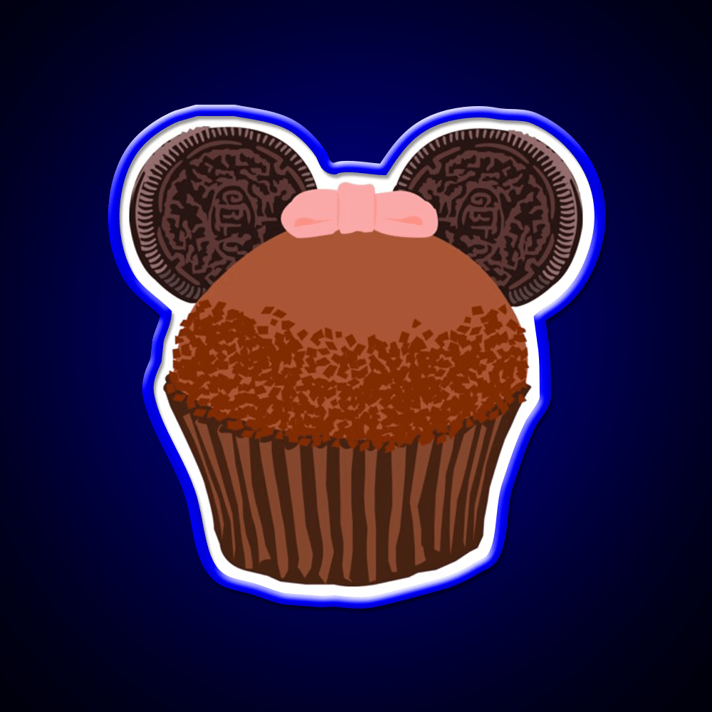 Minnie Cupcake Snack Food Led Neon Sign Rgb Color - Shineneon