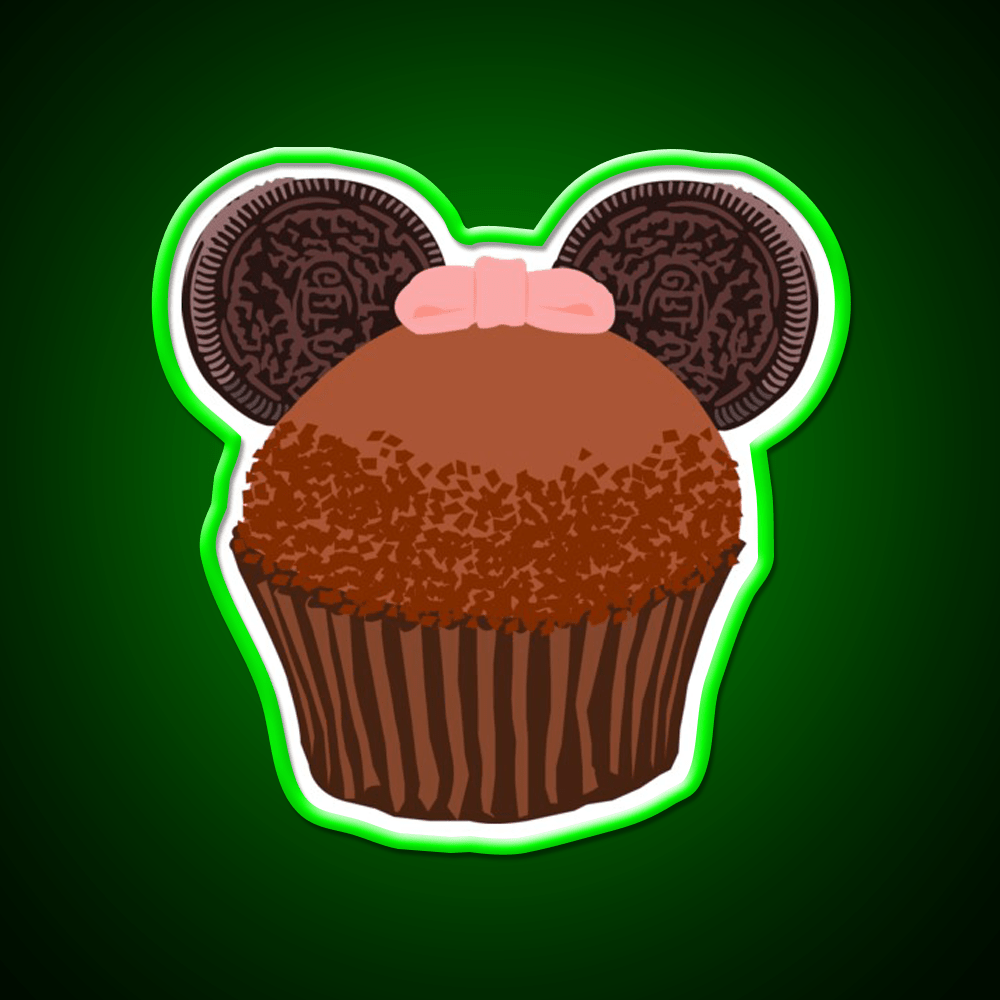 Minnie Cupcake Snack Food Led Neon Sign Rgb Color - Shineneon