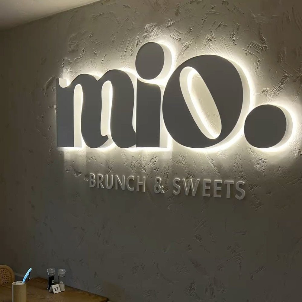 Mio Brunch Sweets 3D Backlit Channel Letters Led Light Sign - Shineneon