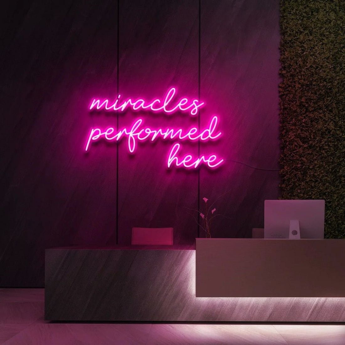 Miracles Performed Here Led Sign Business Neon Sign - Shineneon