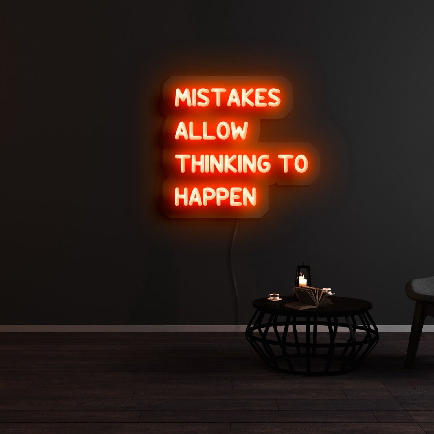 Mistakes Allow Thinking To Happen Led Neon Sign | Shineneon