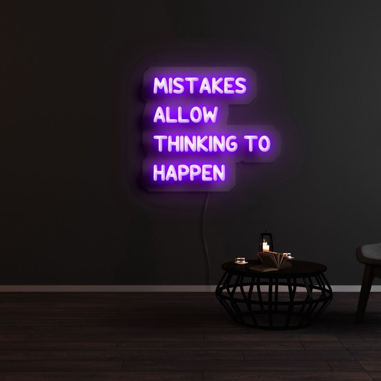 Mistakes Allow Thinking To Happen Led Neon Sign | Shineneon