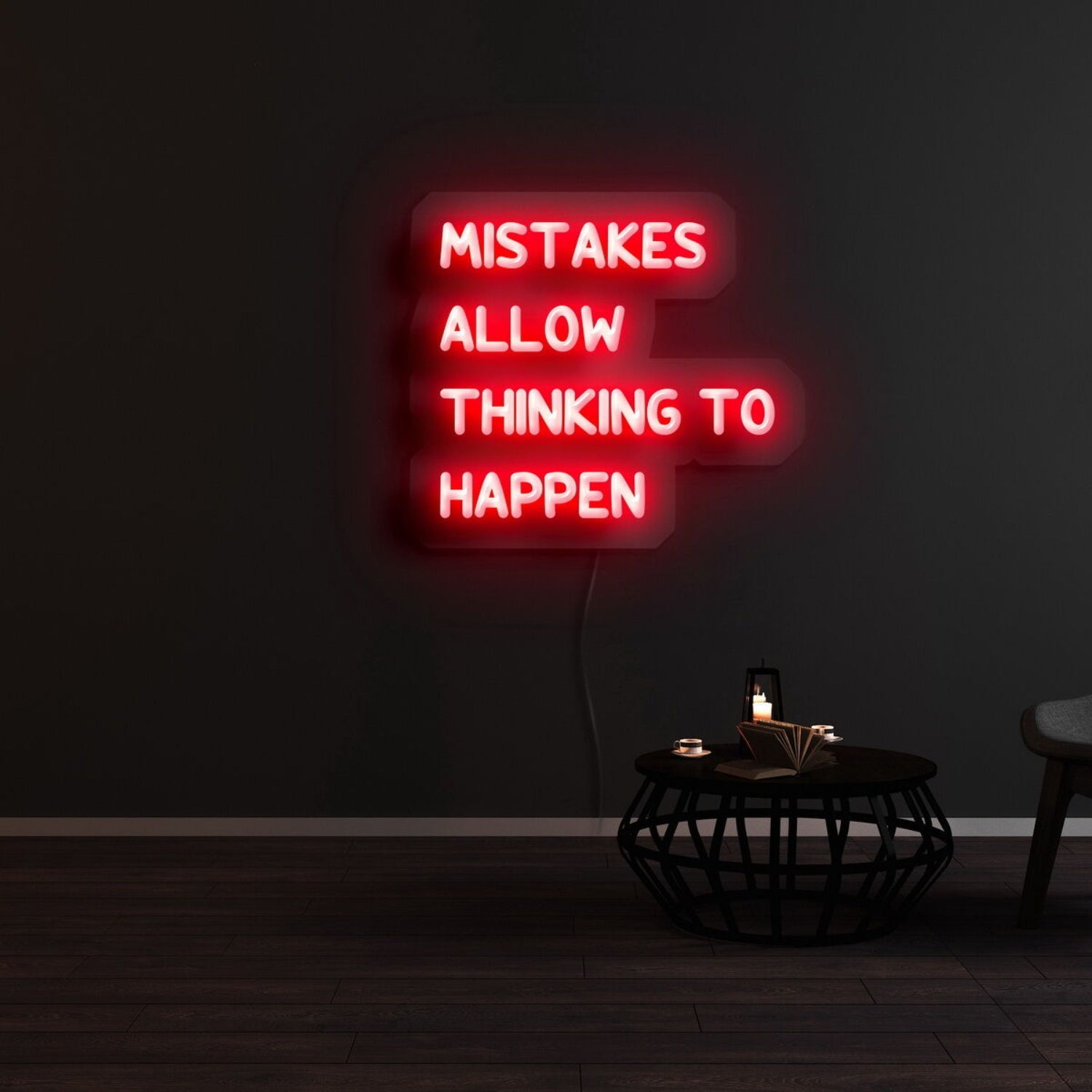 Mistakes Allow Thinking To Happen Led Neon Sign | Shineneon