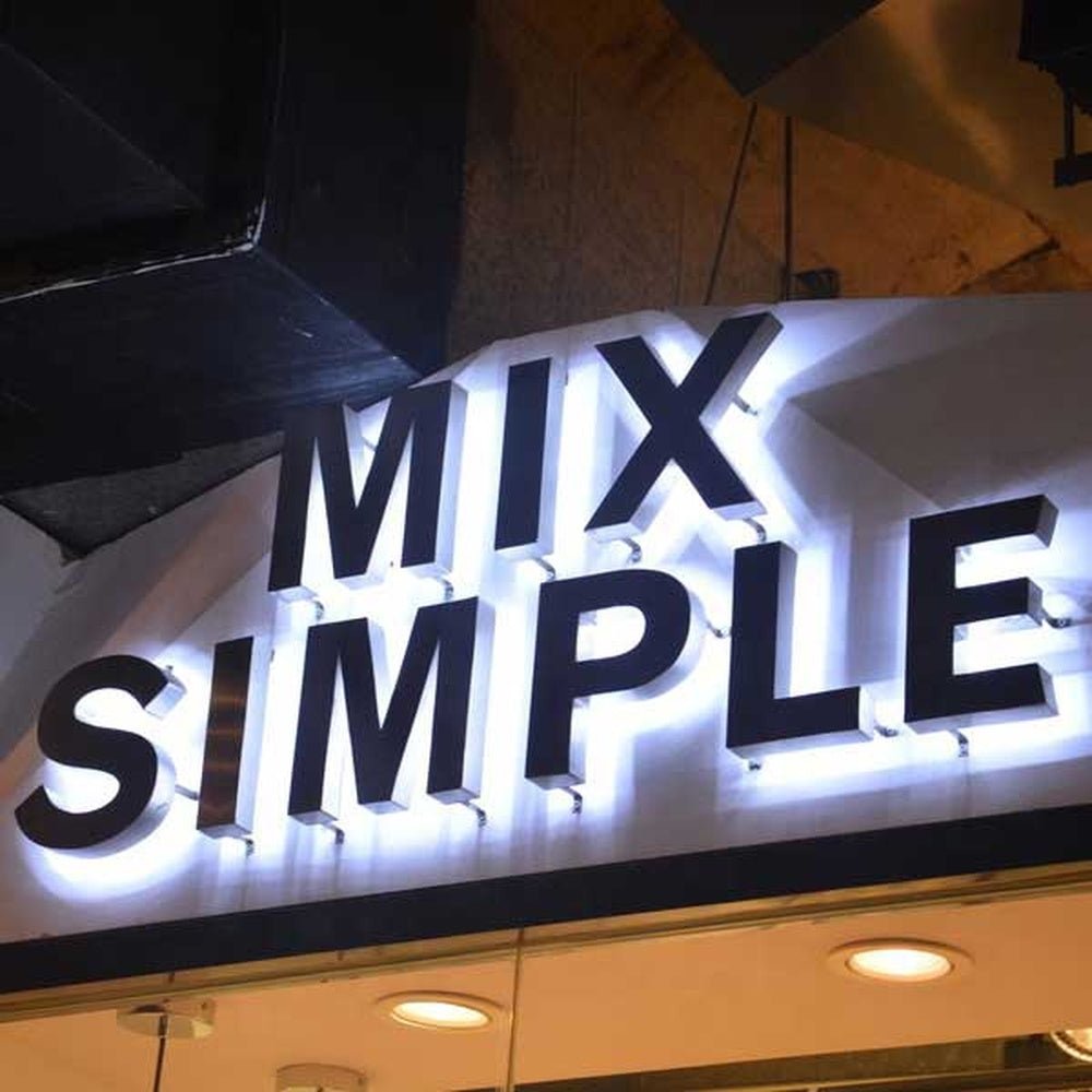 Mix Simple 3D Backlit Channel Letters Led Light Sign - Shineneon