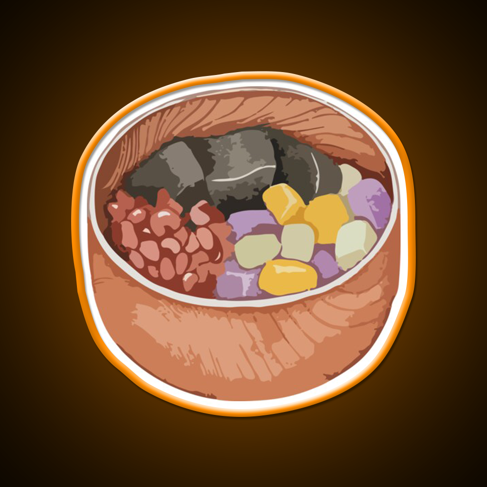 Mixed Sweet Soup Dessert Led Neon Sign Chinese Food Wall Art Rgb Color