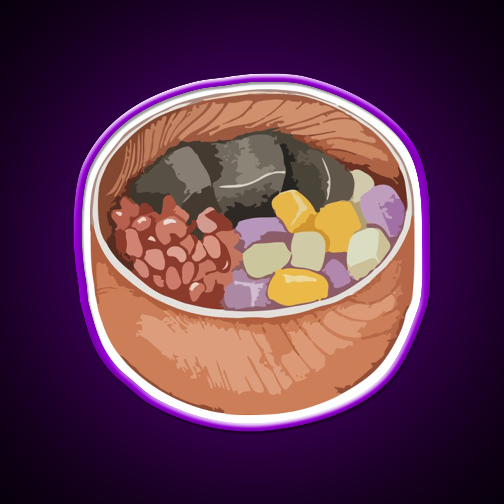 Mixed Sweet Soup Dessert Led Neon Sign Chinese Food Wall Art Rgb Color