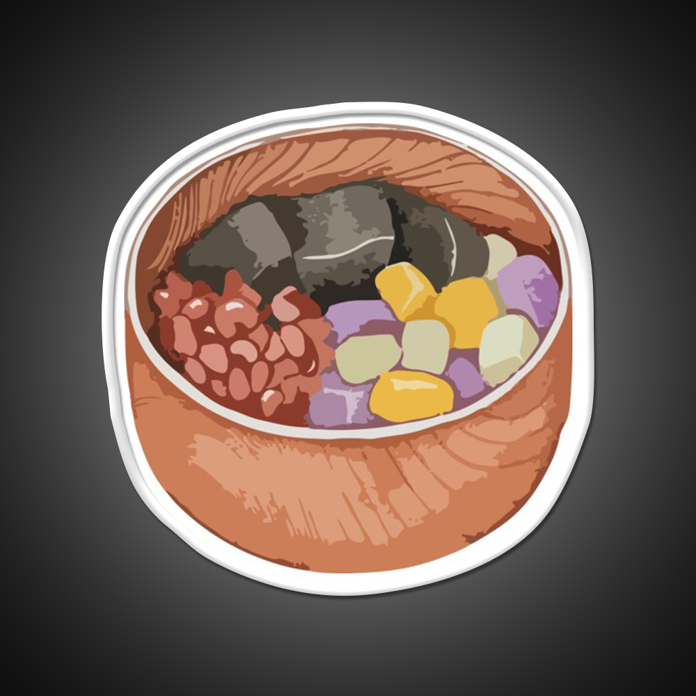 Mixed Sweet Soup Dessert Led Neon Sign Chinese Food Wall Art Rgb Color