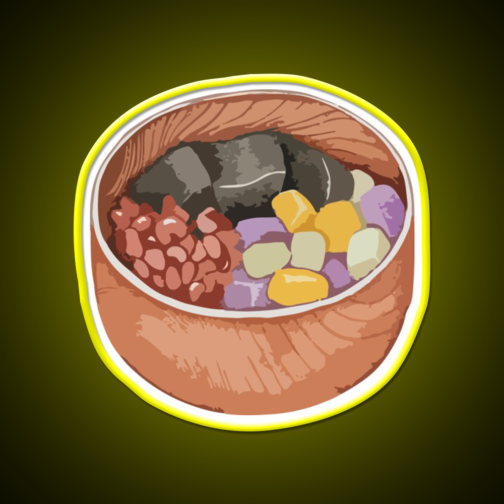 Mixed Sweet Soup Dessert Led Neon Sign Chinese Food Wall Art Rgb Color