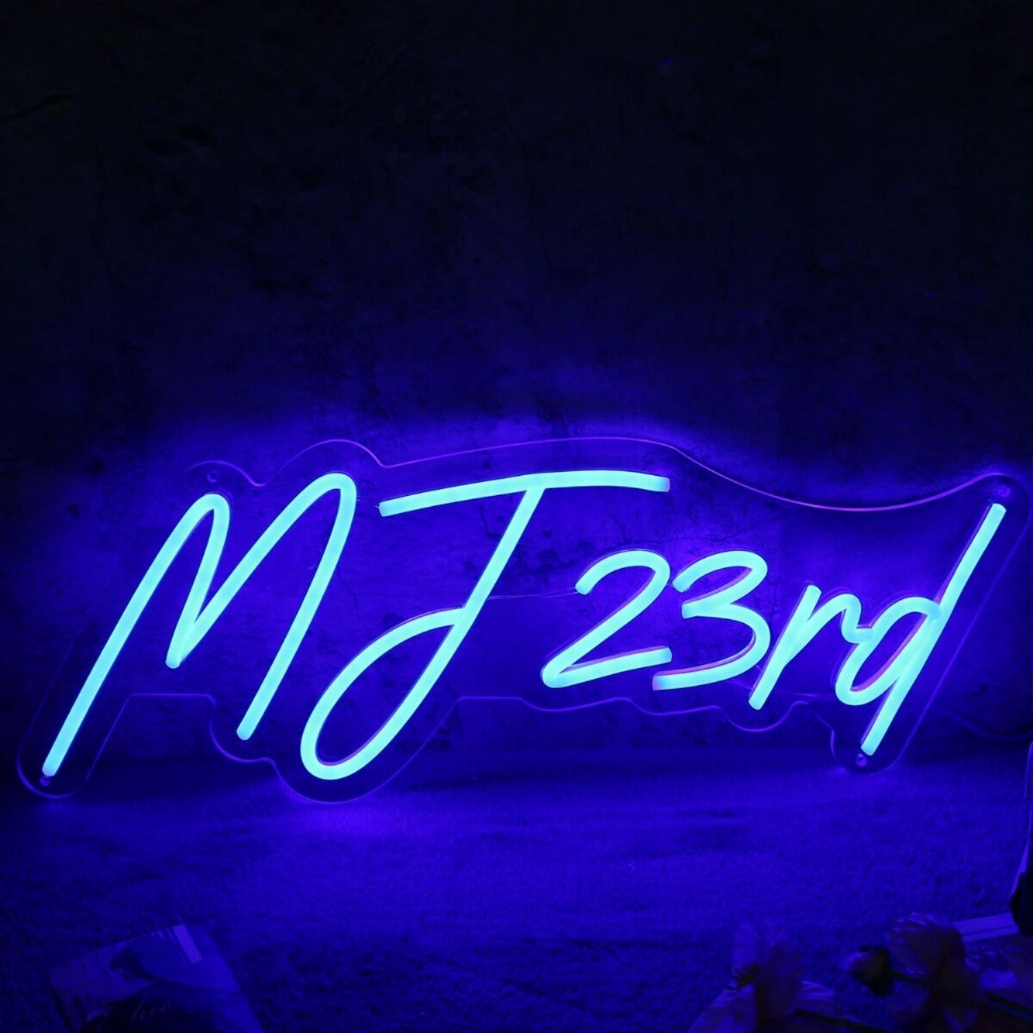 Mj 23rd Blue Led Neon Sign - Shineneon