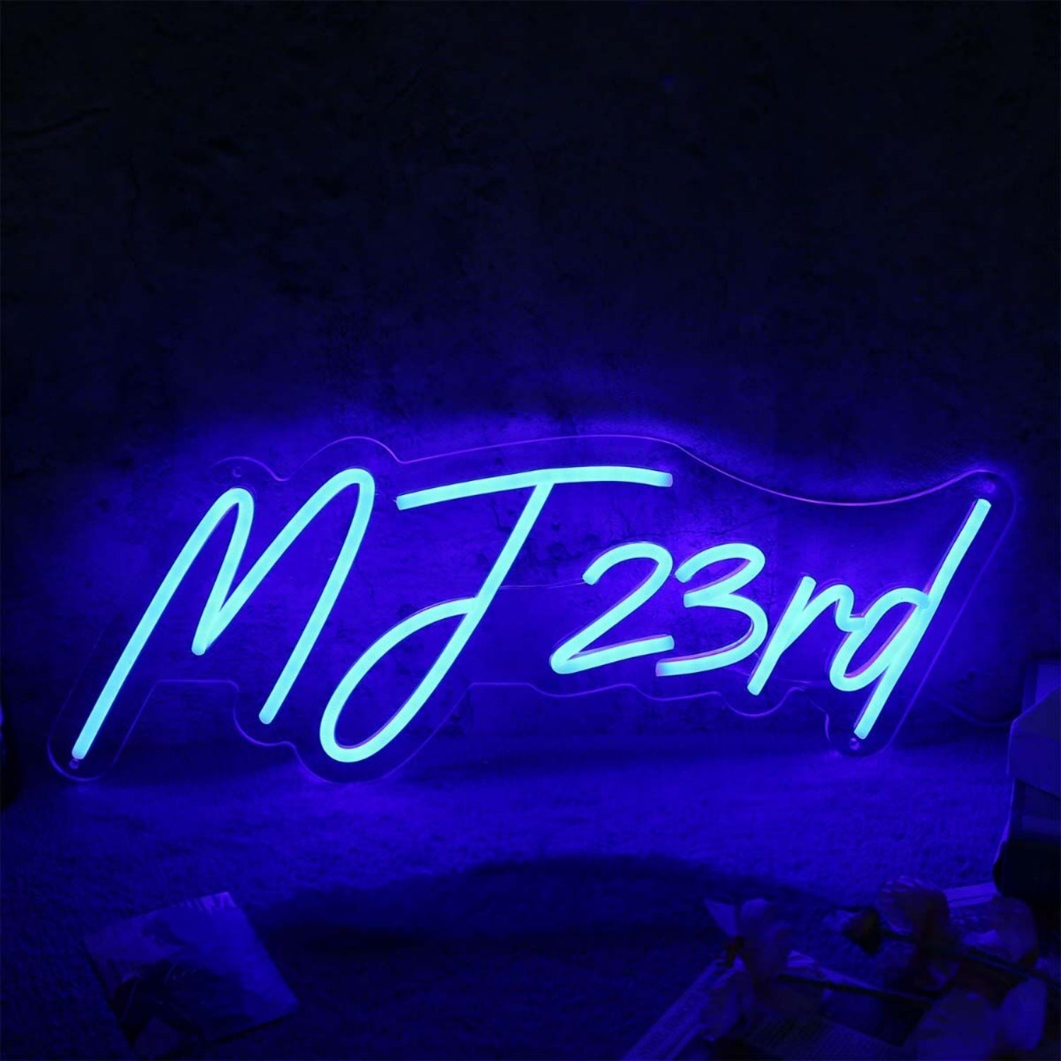 Mj 23rd Blue Led Neon Sign - Shineneon