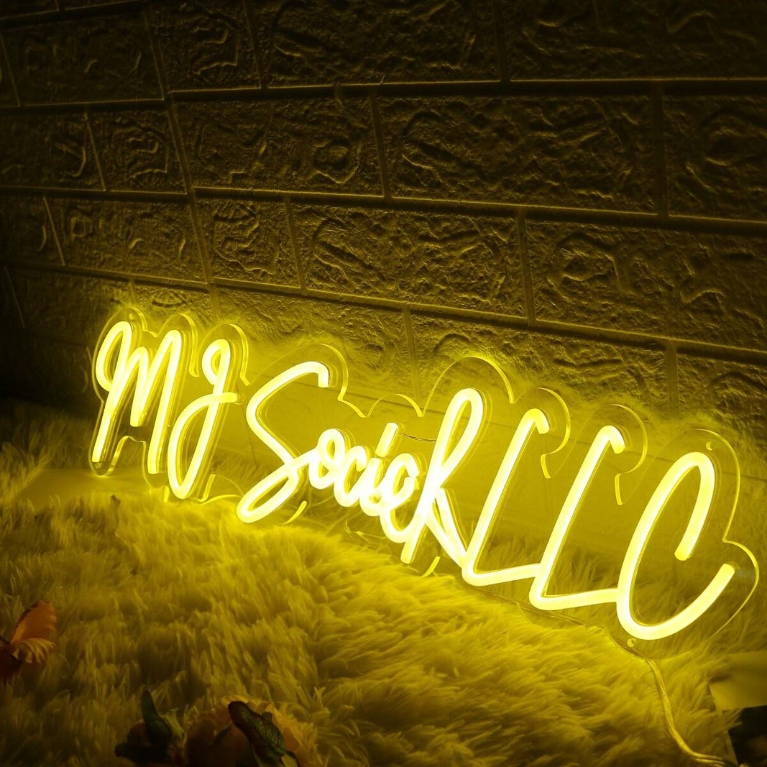 Mj Social Llc Yellow Led Neon Sign - Shineneon