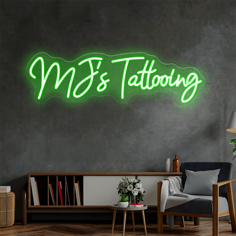 MJ's Tattooing Custom Neon Sign - Shineneon