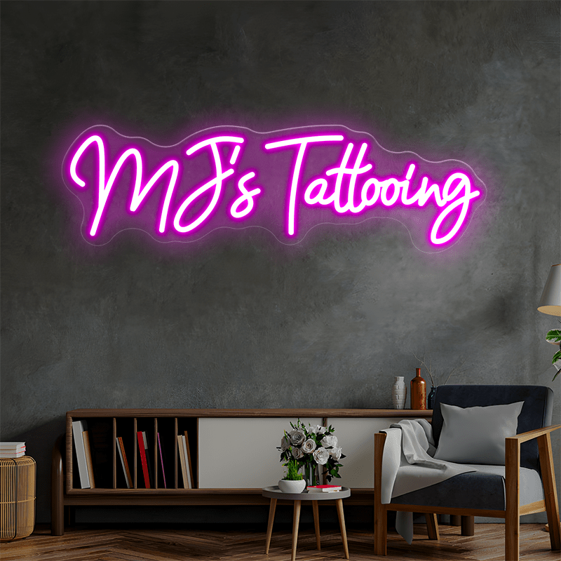 MJ's Tattooing Custom Neon Sign - Shineneon
