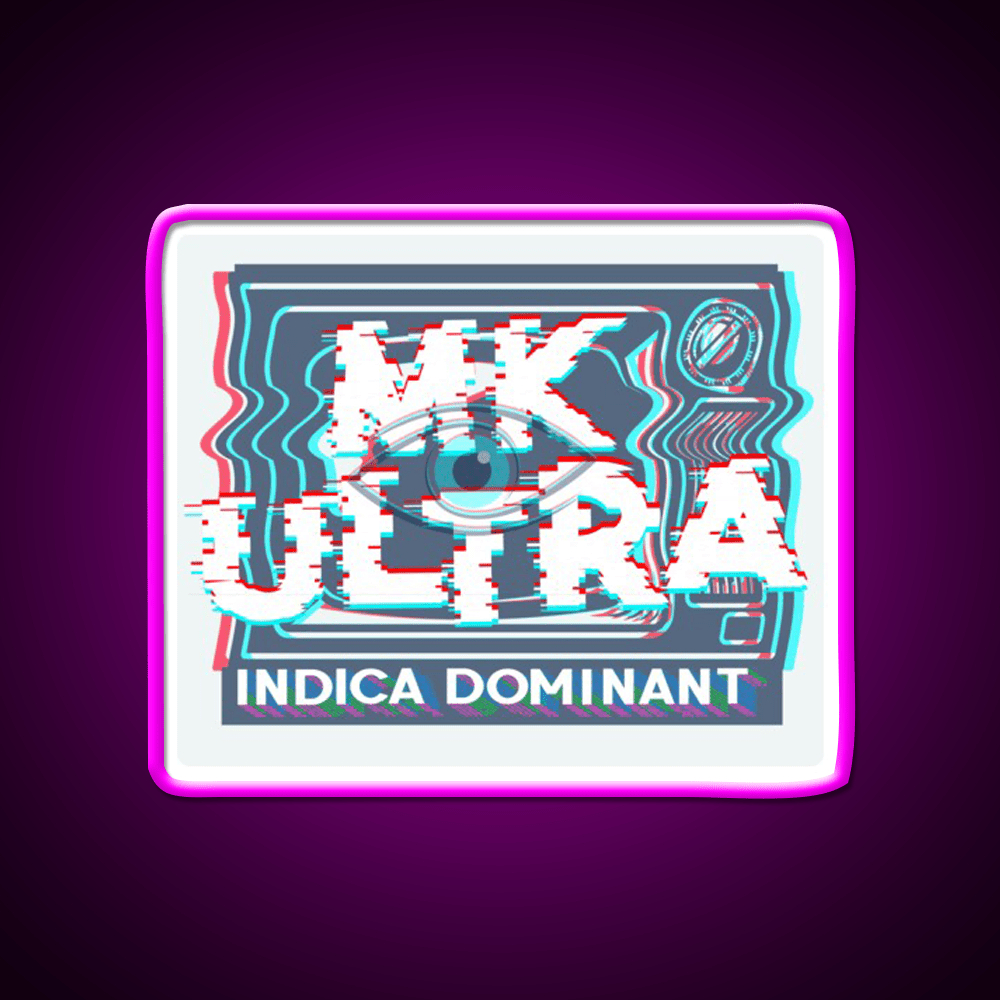 Mk Ultra Strain Art Hemp Inspired Green Leaf Led Neon Sign Rgb Color - Shineneon