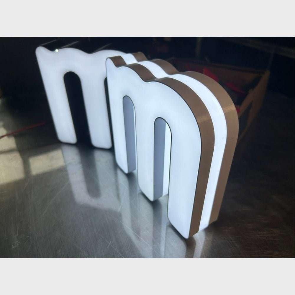 Mm 3D Frontlit And Backlit Channel Letter Led Light Sign - Shineneon