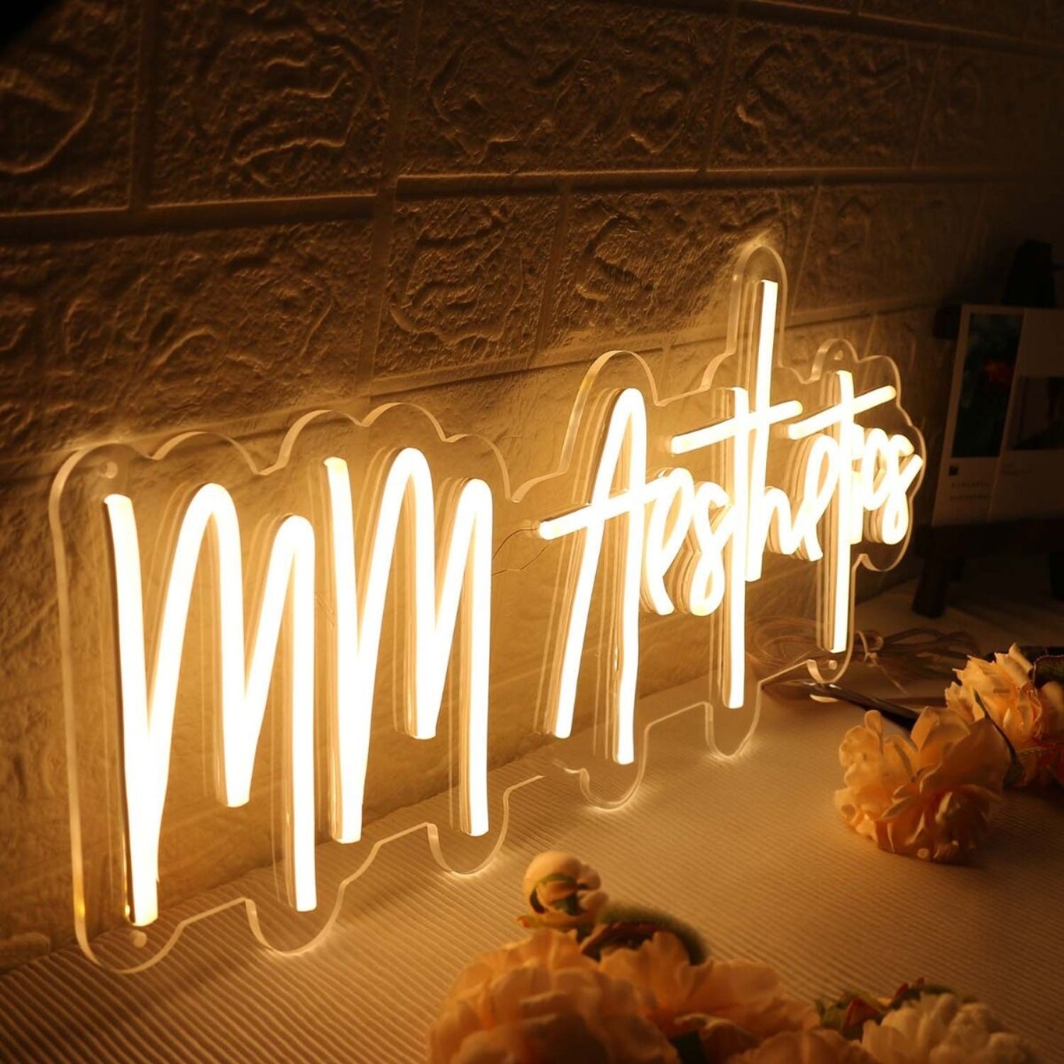 Mm Aesthetics Yellow Led Neon Sign - Shineneon