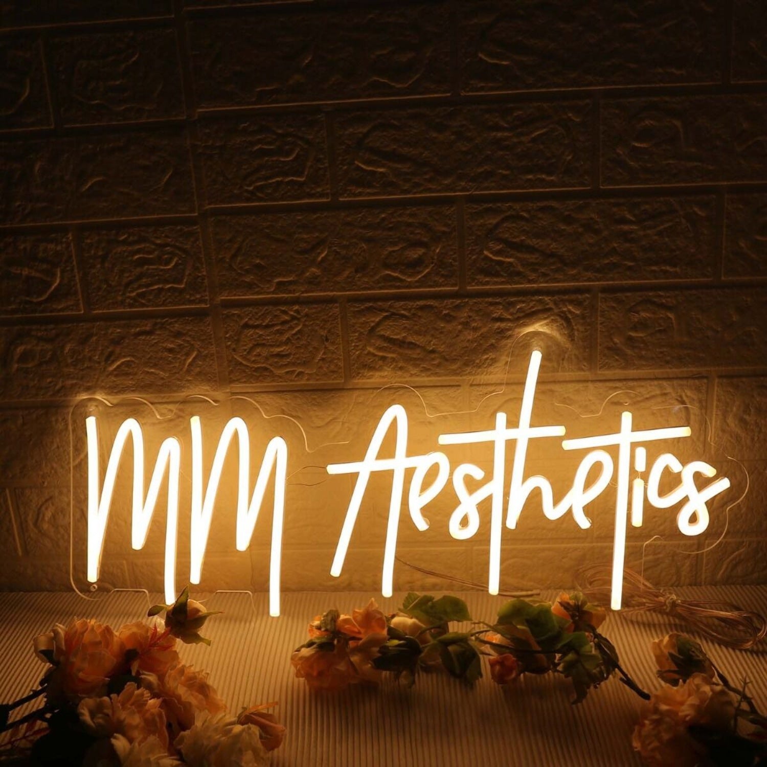 Mm Aesthetics Yellow Led Neon Sign - Shineneon